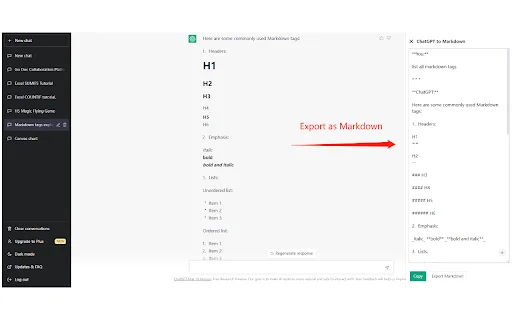 ดาวน์โหลด ExportGPT ล่าสุด – ส่งออกแชท ChatGPT เป็นไฟล์ได้ง่ายๆ - Screenshot 3