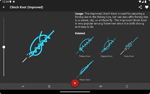 ดาวน์โหลด Knots 3D ล่าสุด – เรียนรู้วิธีผูกเงื่อนกว่า 220 แบบในรูปแบบ 3D - Screenshot 23