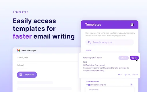 ดาวน์โหลด Gong Anywhere ล่าสุด – เพิ่มประสิทธิภาพการขายบน CRM และ Gmail - Screenshot 1